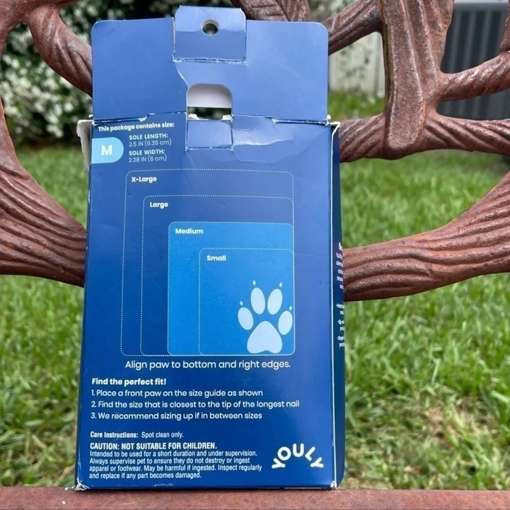 NWT Youly The Adventurer All Weather Dog Boots Paw Covers